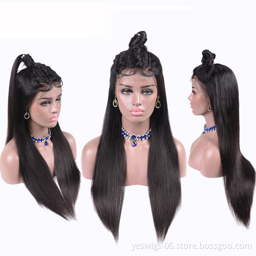 1b Natural Color Pre Plucked Human Hair Lace Closure Front Wig 100% Unprocessed Virgin Lace Closure Brazilian Wigs Body Wave